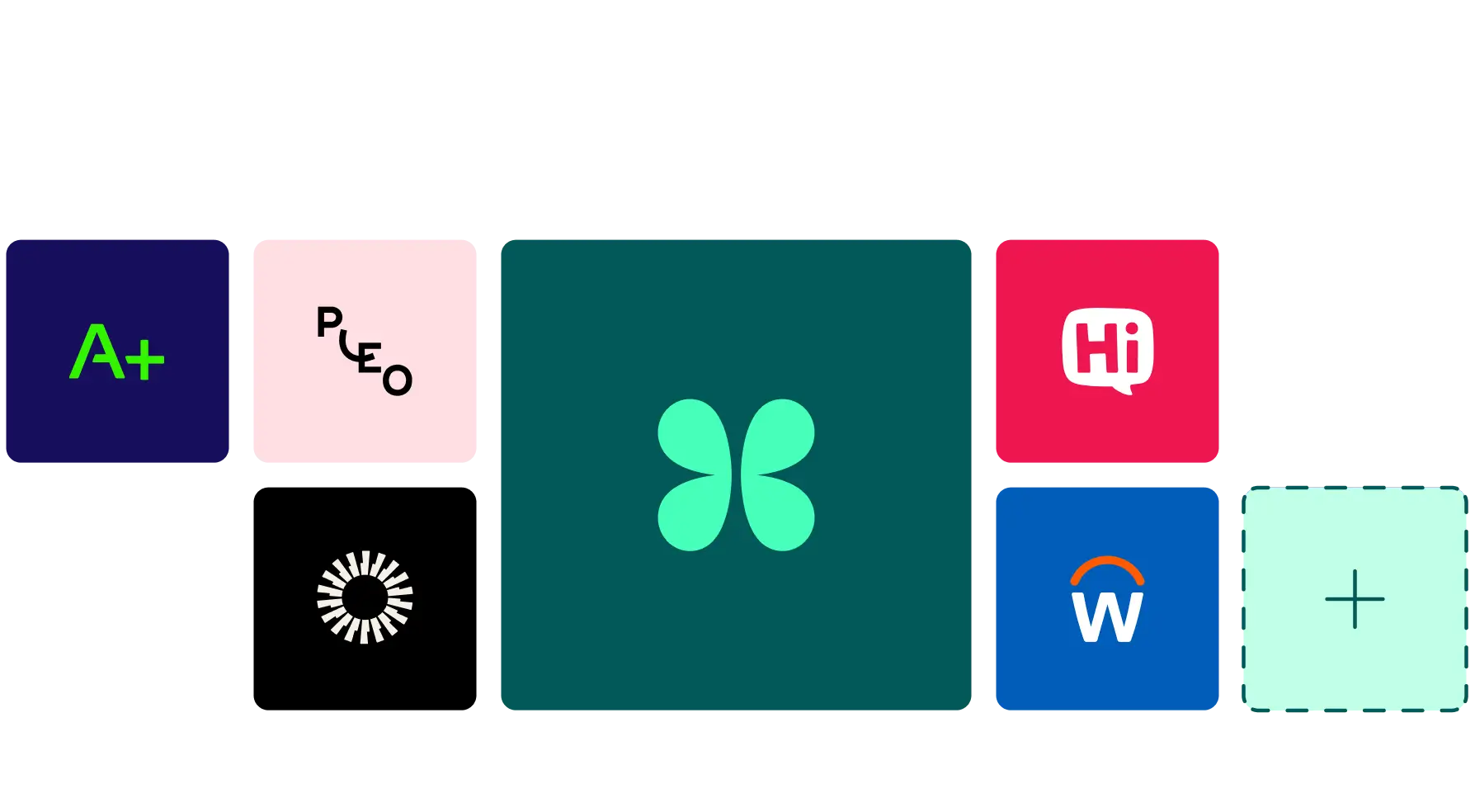 Goodwings seamless integration ecosystem displaying business software connectivity options for corporate travel management, featuring API connections with multiple productivity platforms to automate and streamline workflow processes.