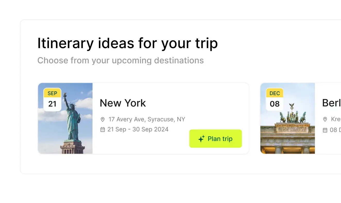 AI travel companion, trip itinerary features on Goodwings