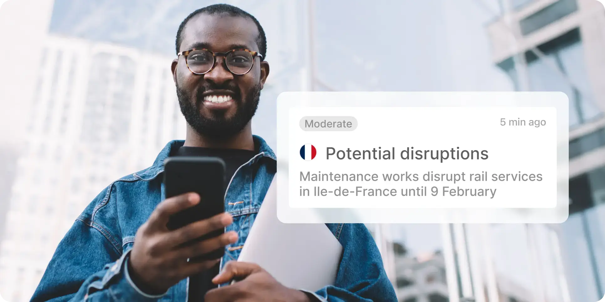 Travel disruption alert notification for duty of care